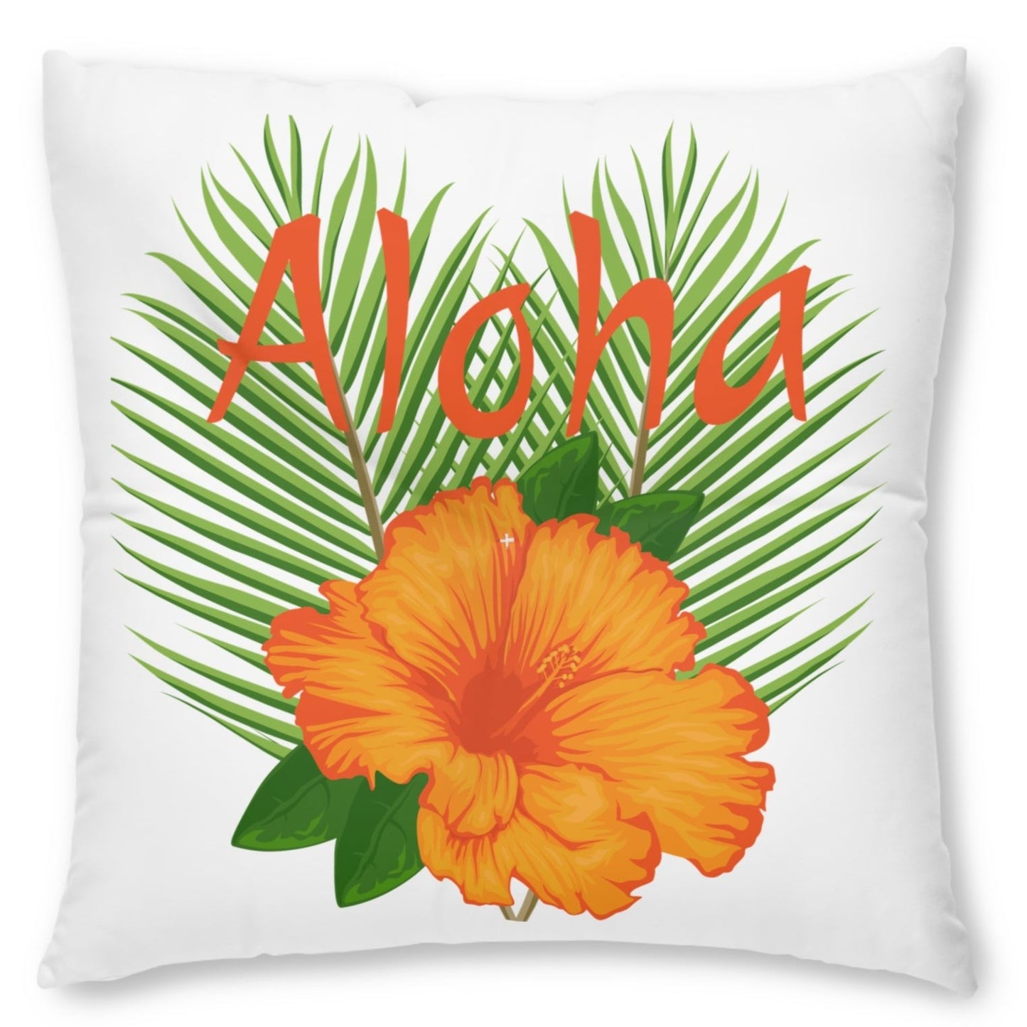 Aloha Tufted Floor Pillow, Square by Caribbean Rays