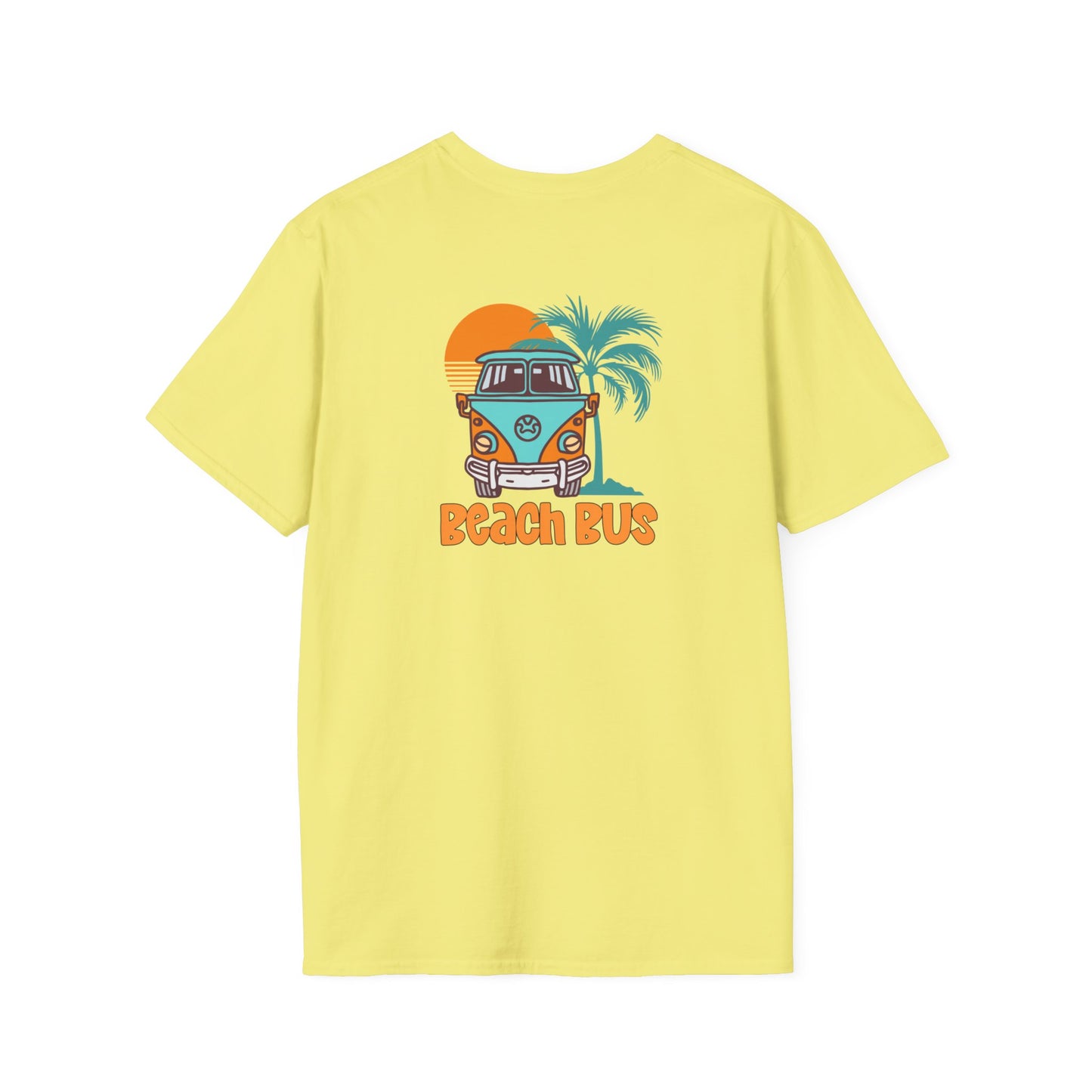Beach Bus Unisex Softstyle T-Shirt at Caribbean Rays