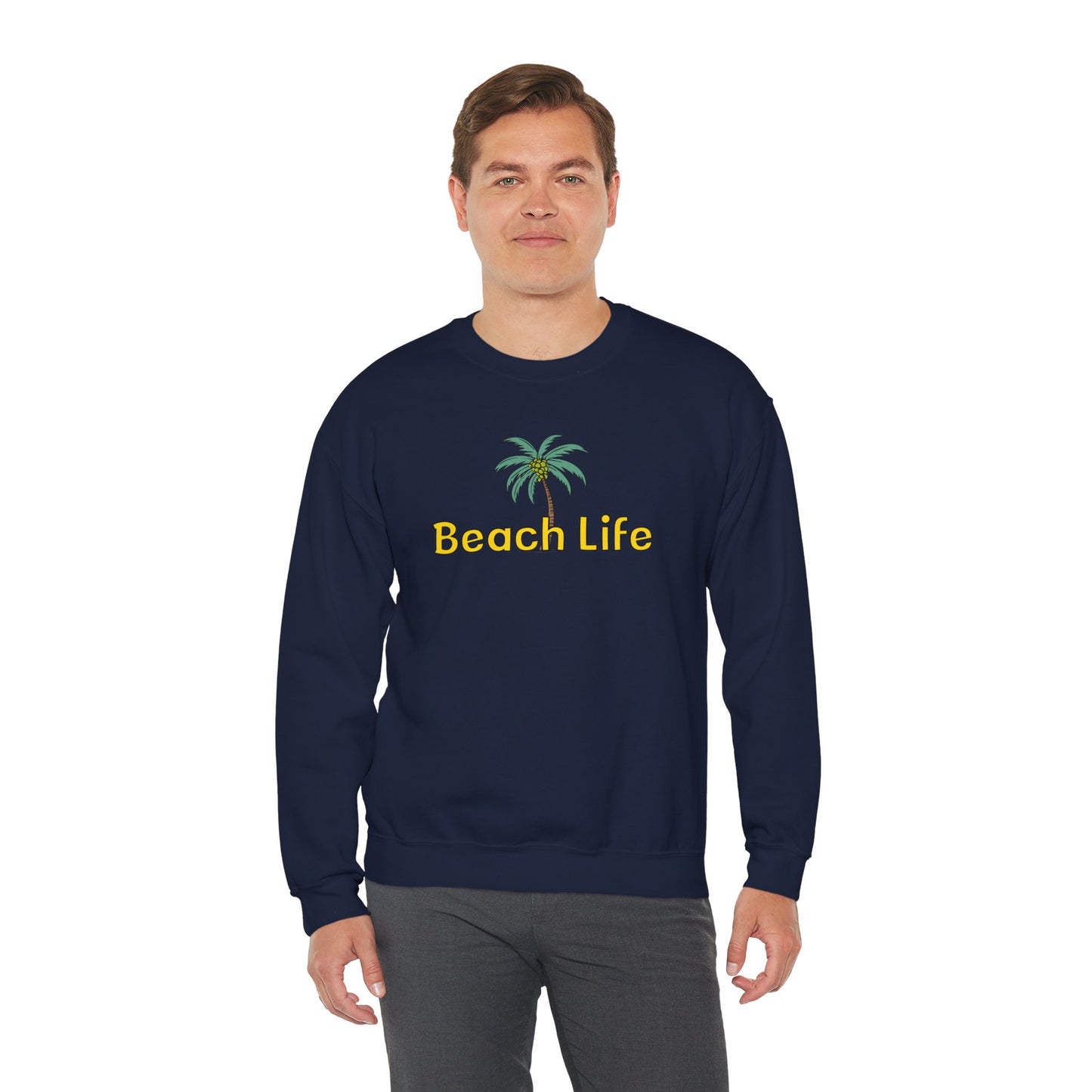 Beach Life Unisex Heavy Blend™ Crewneck Sweatshirt
