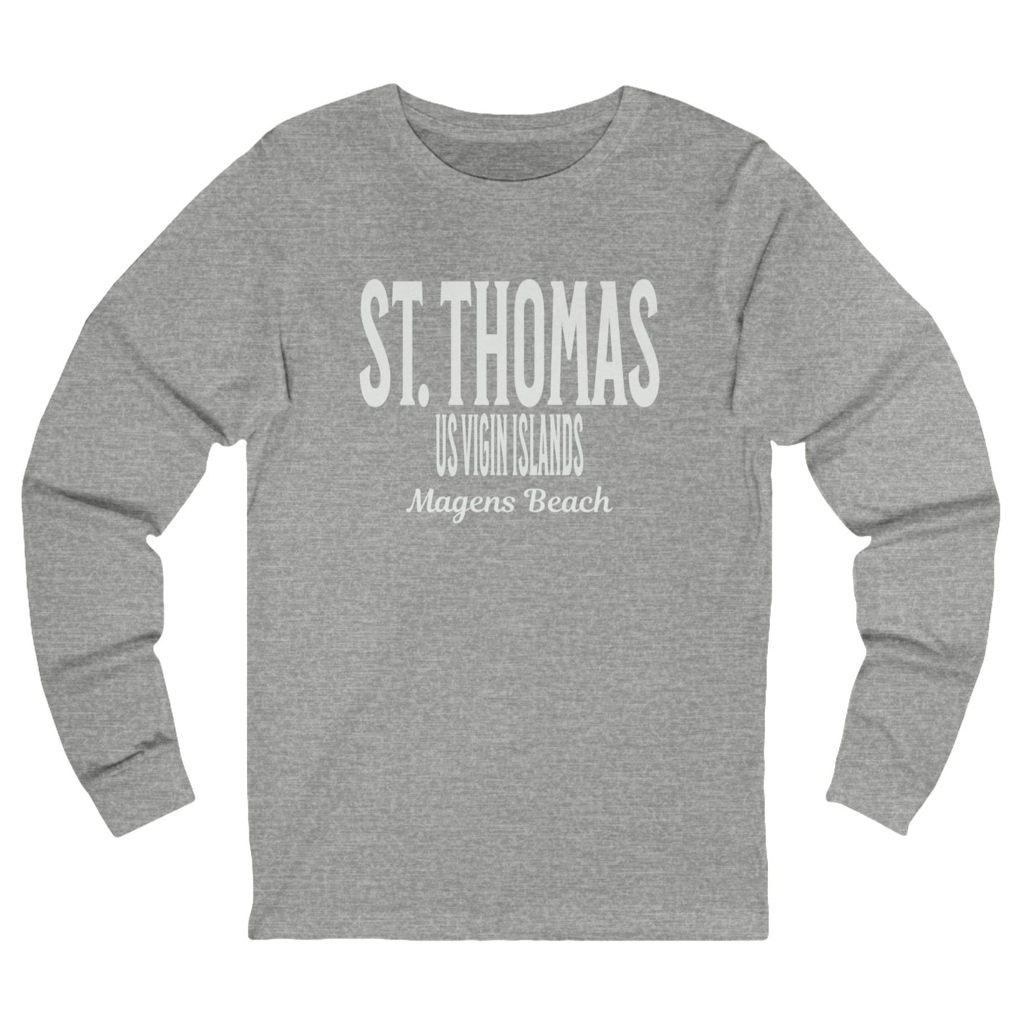 St. Thomas Unisex Jersey Long Sleeve Tee by Caribbean Rays