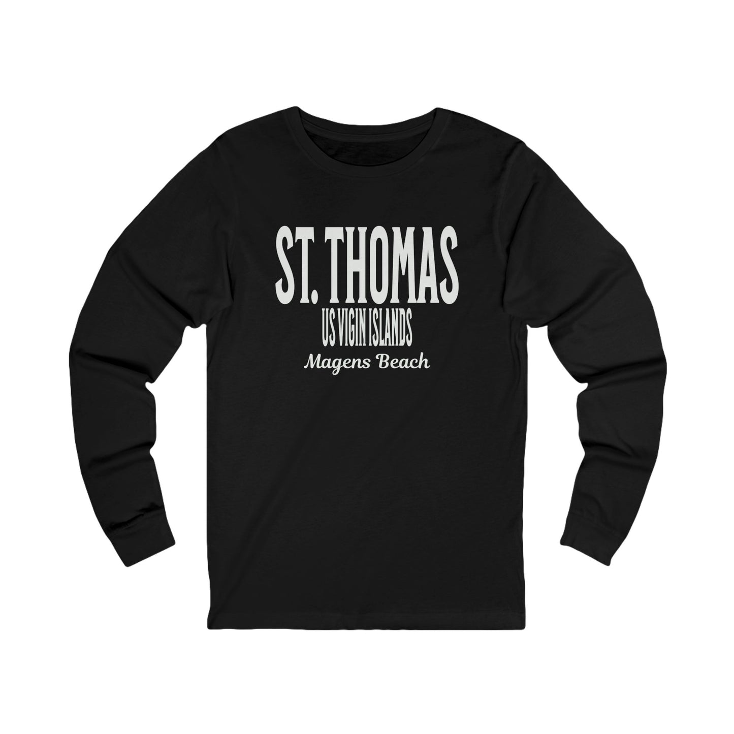 St. Thomas Unisex Jersey Long Sleeve Tee by Caribbean Rays