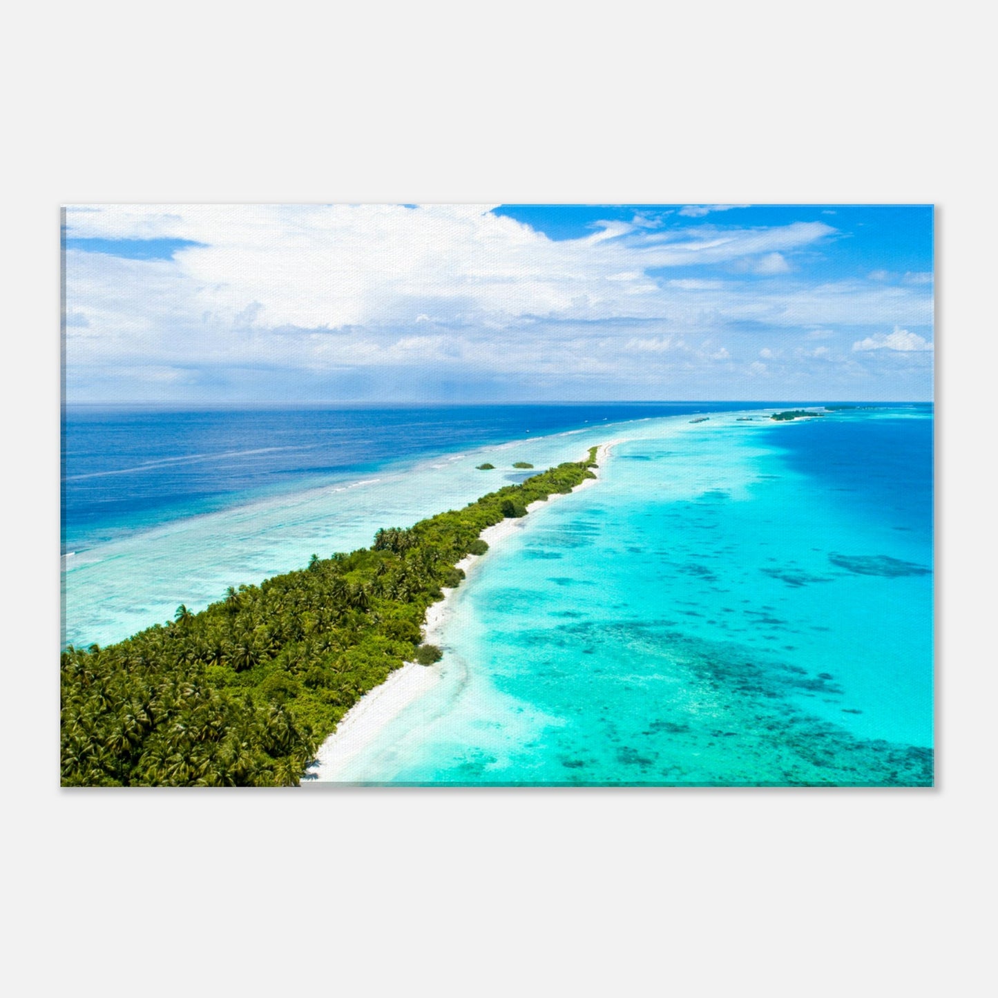 Skinny Island Canvas Wall Print by Caribbean Rays