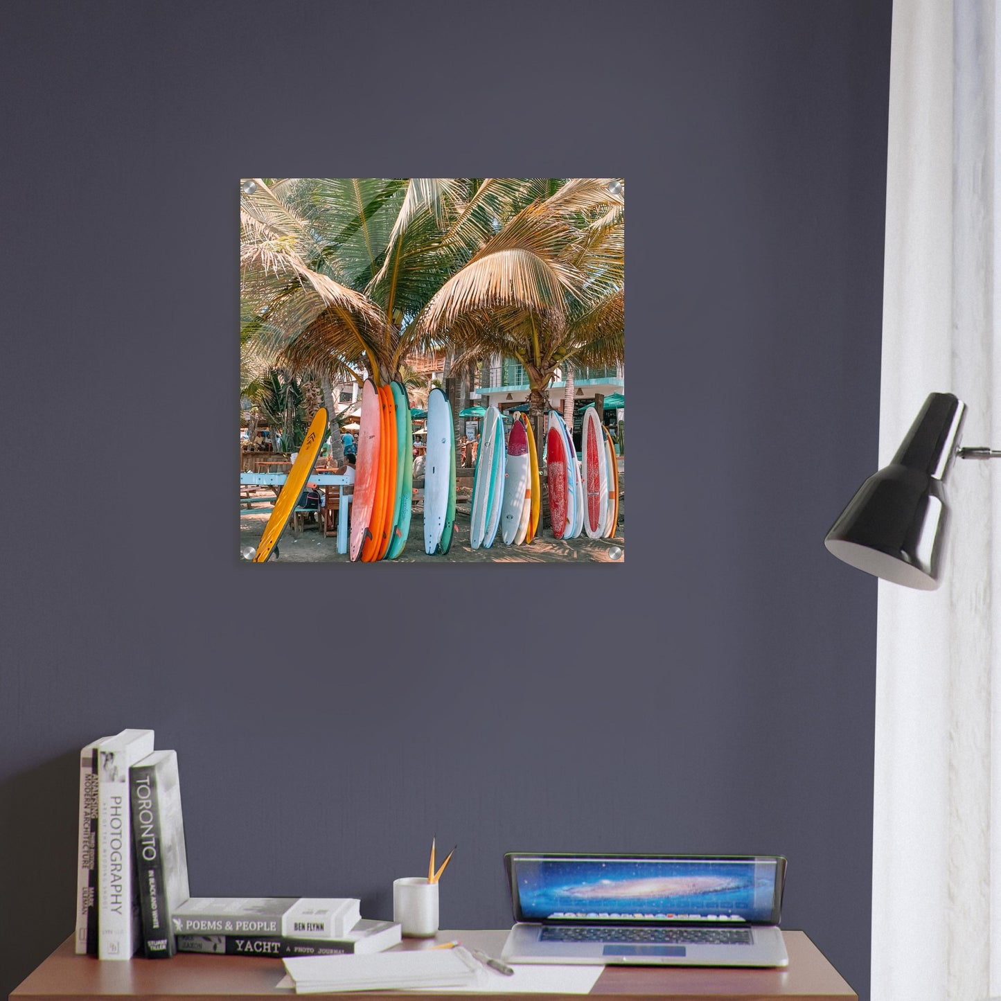 Surfboard Haven Acrylic Wall Print