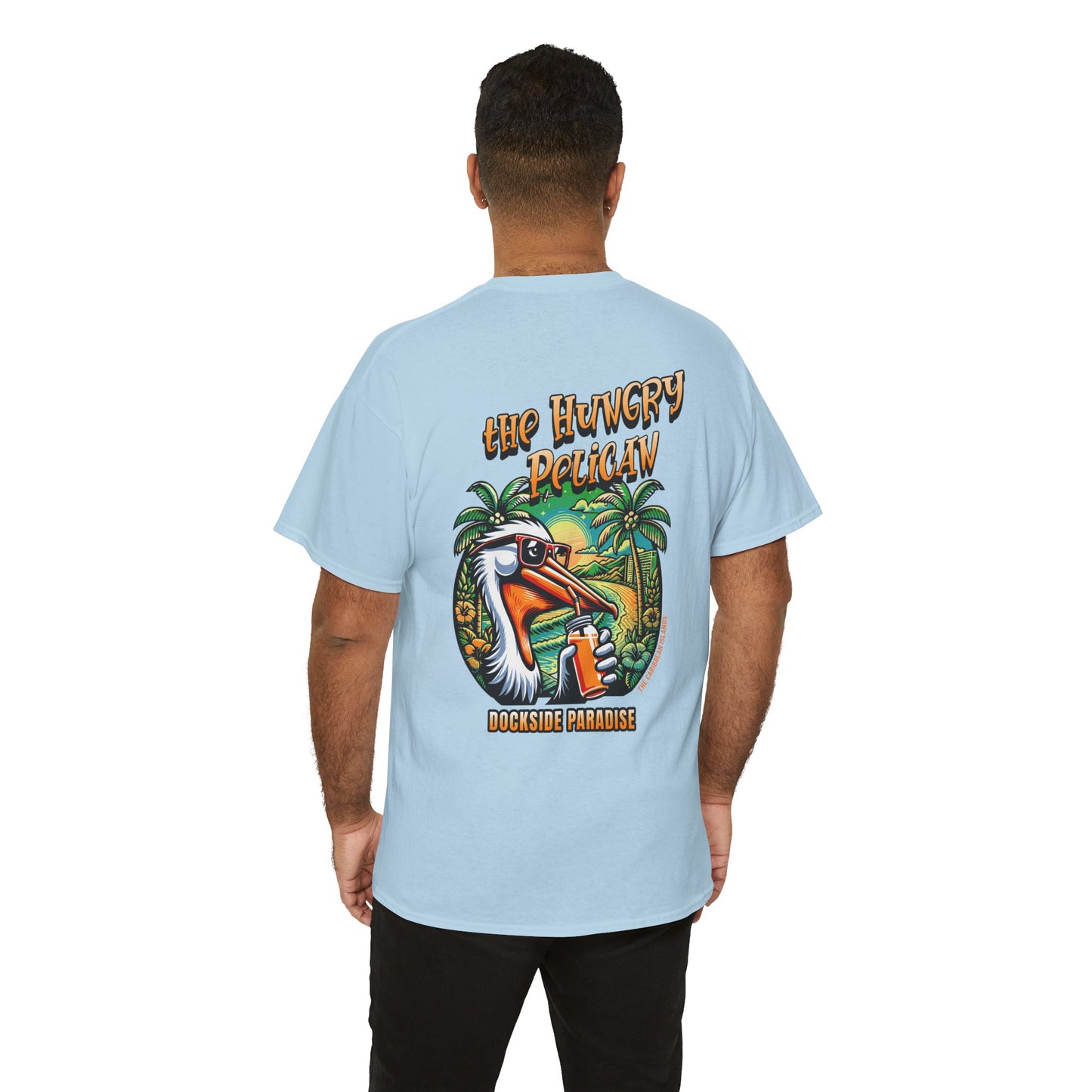 The Hungry Pelican Dockside Paradise Unisex Heavy Cotton Tee