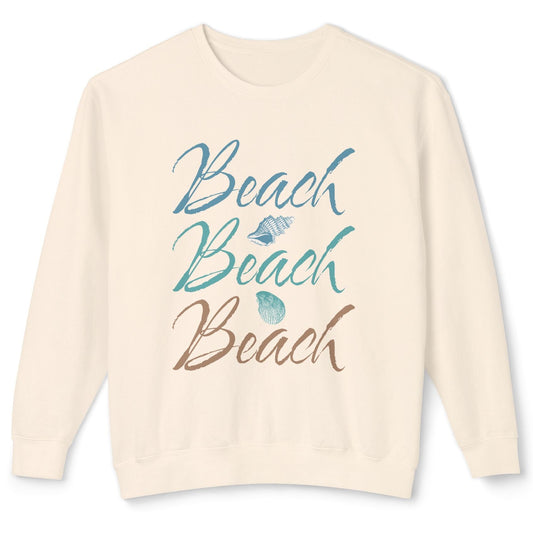 Beach Club Beach Vibes Unisex Lightweight Crewneck Sweatshirt at Caribbean Rays