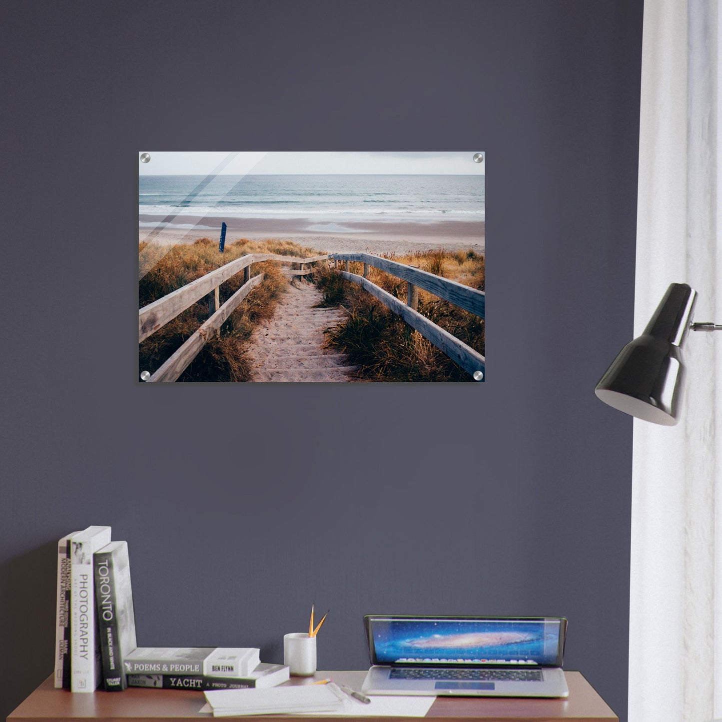 Sandy Steps Acrylic Wall Print by Caribbean Rays