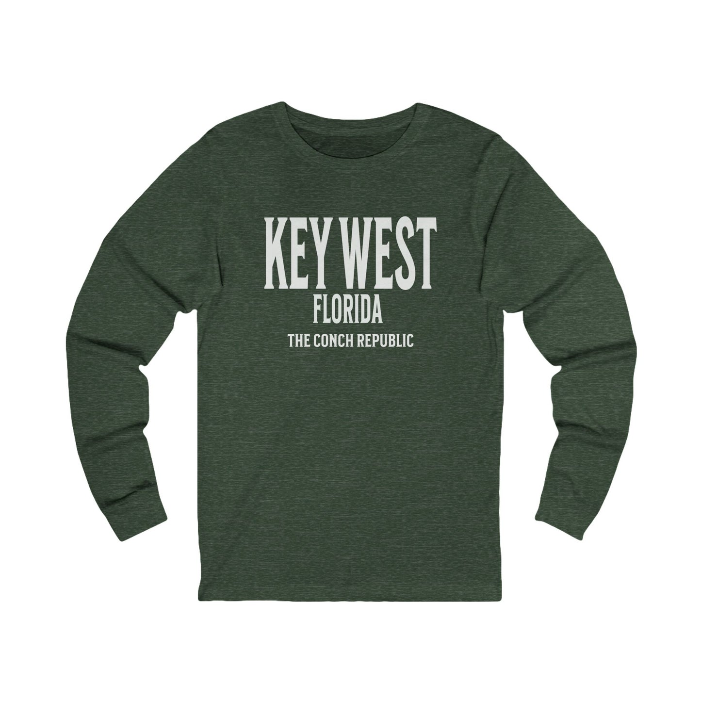 Key West Unisex Jersey Long Sleeve Tee on Caribbean Rays
