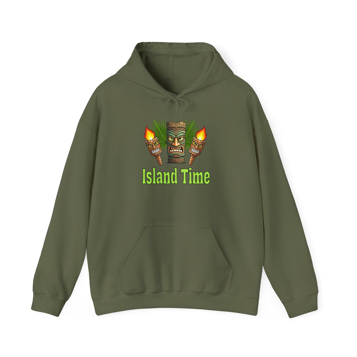 Tropical Island Time Hoodie for Relaxed Vibes -Caribbean Rays