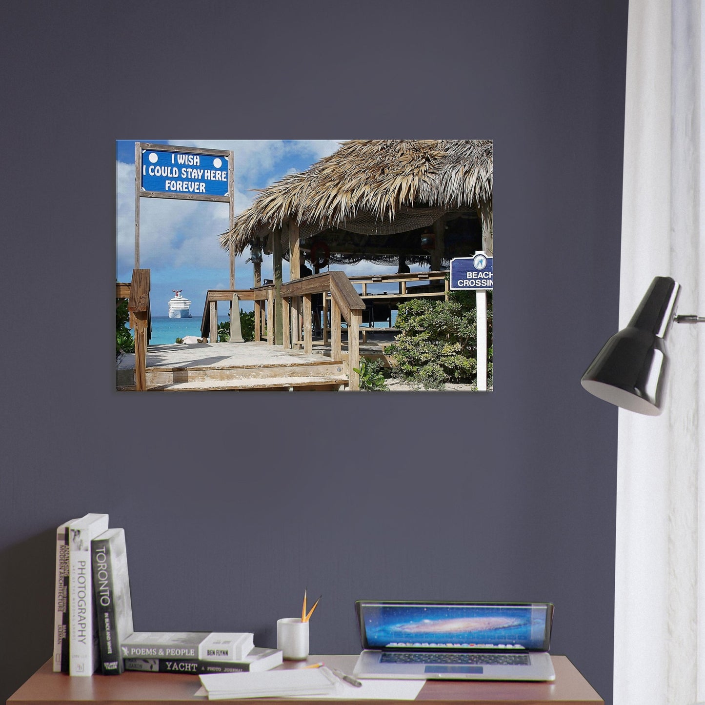 Caribbean Wish Canvas Wall Print on Caribbean Rays