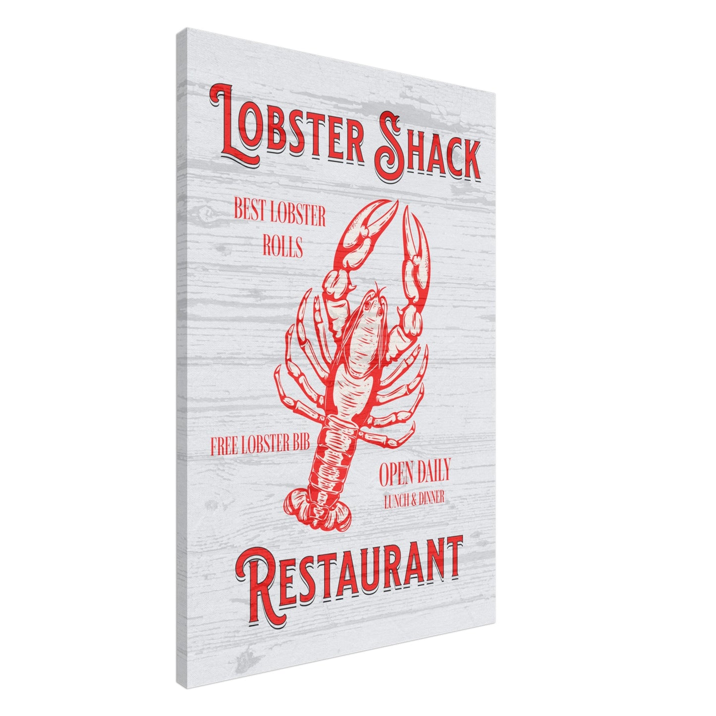 Lobster Shack Restaurant Canvas Wall Print