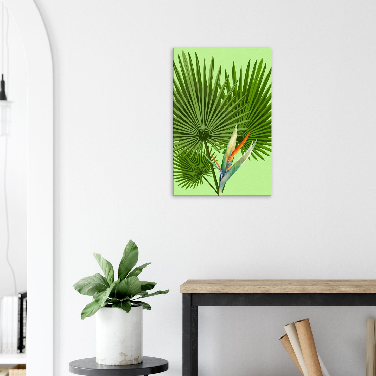 Trio Palmetto Palm Paradise Canvas Wall Print by Caribbean Rays