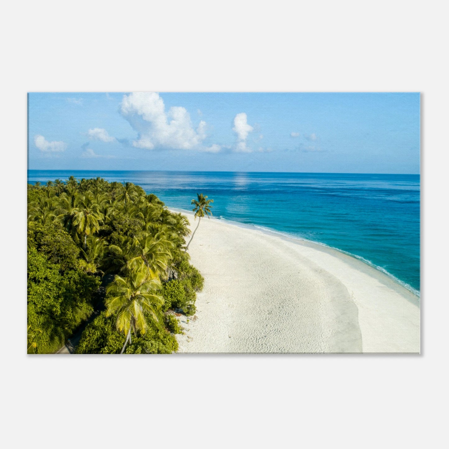 Beach Bend Canvas Wall Print by Caribbean Rays