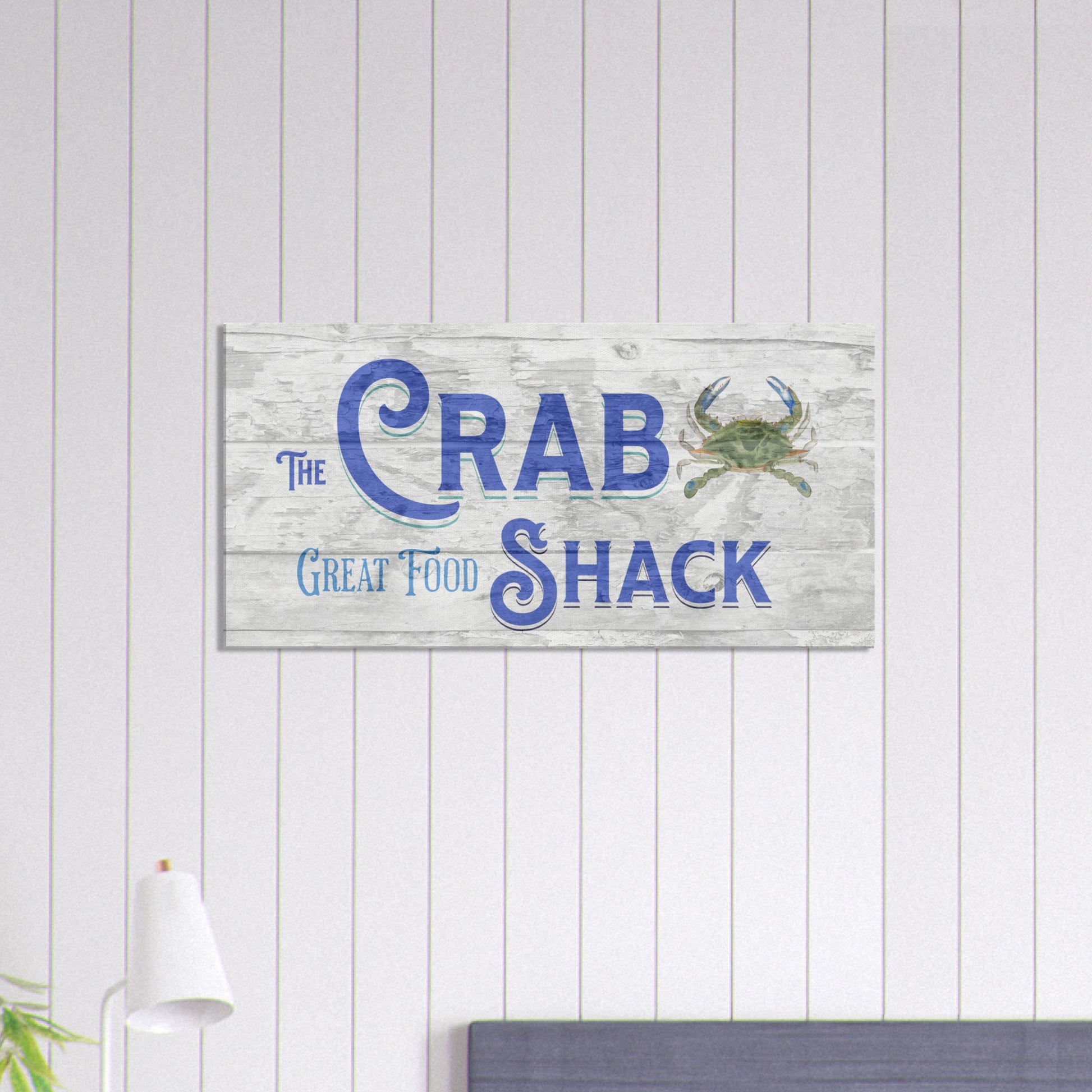 The Crab Shack Canvas Wall Print on Caribbean Rays