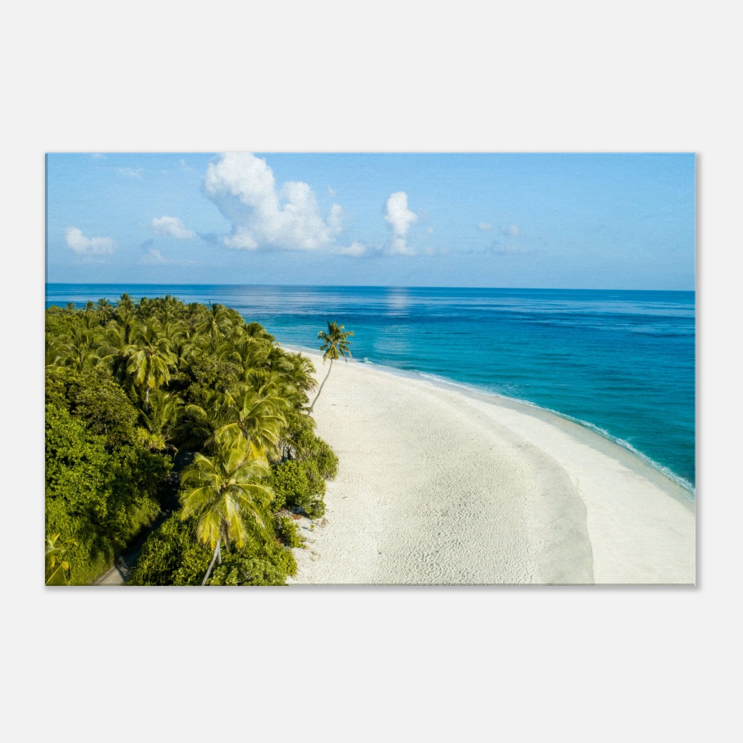 Beach Bend Canvas Wall Print by Caribbean Rays