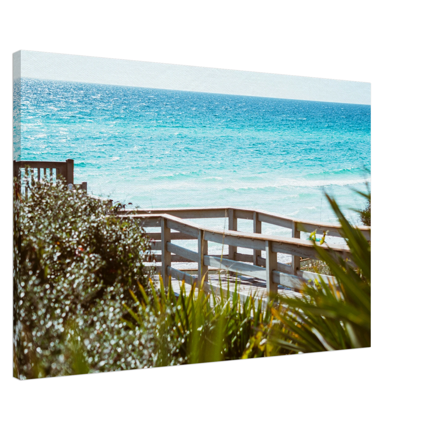 Your Beach Happy Place Canvas Print Caribbean Rays