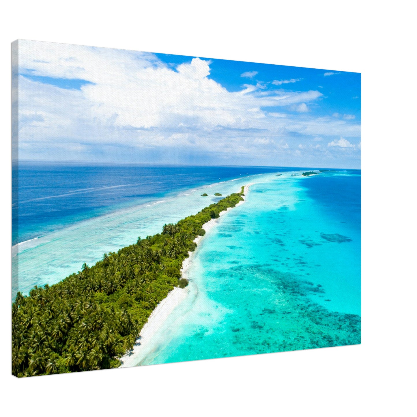 Skinny Island Canvas Wall Print - at Caribbean Rays