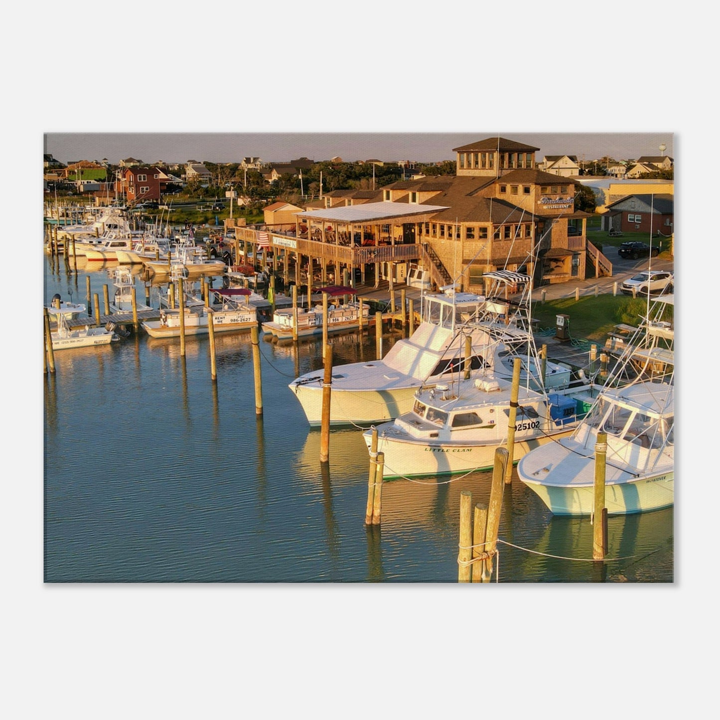 Breakwater Dockside Canvas Wall Print at Caribbean Rays