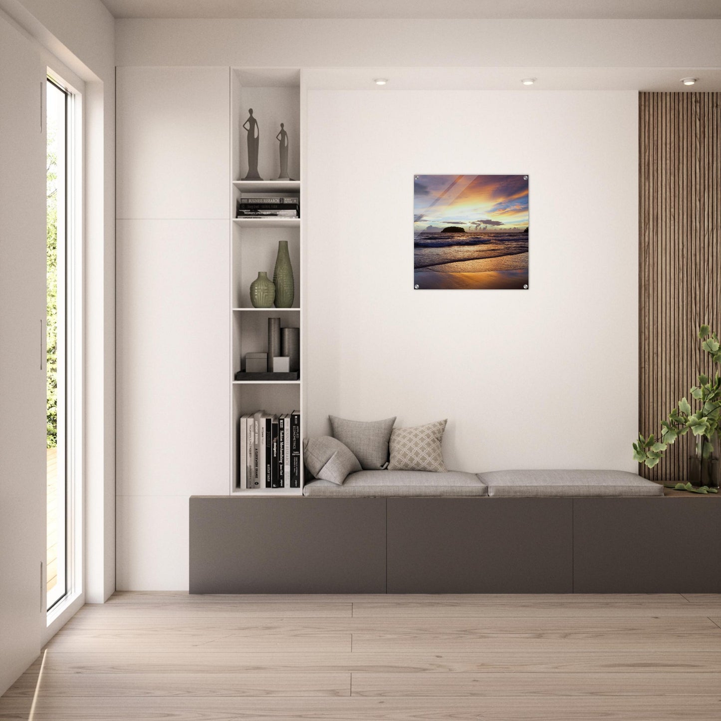 Island Sunset Acrylic Wall Print - Caribbean Rays
