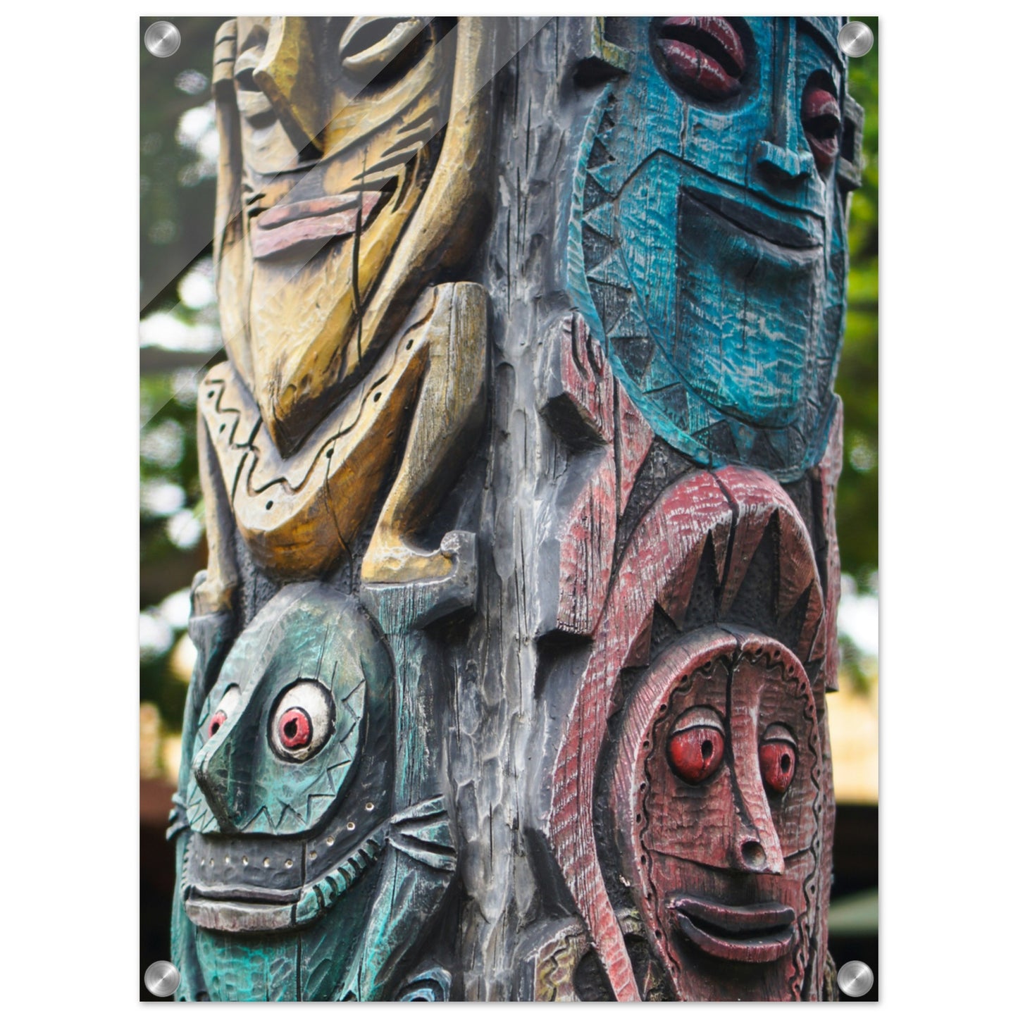 Tiki Totem Acrylic Wall Print at Caribbean Rays