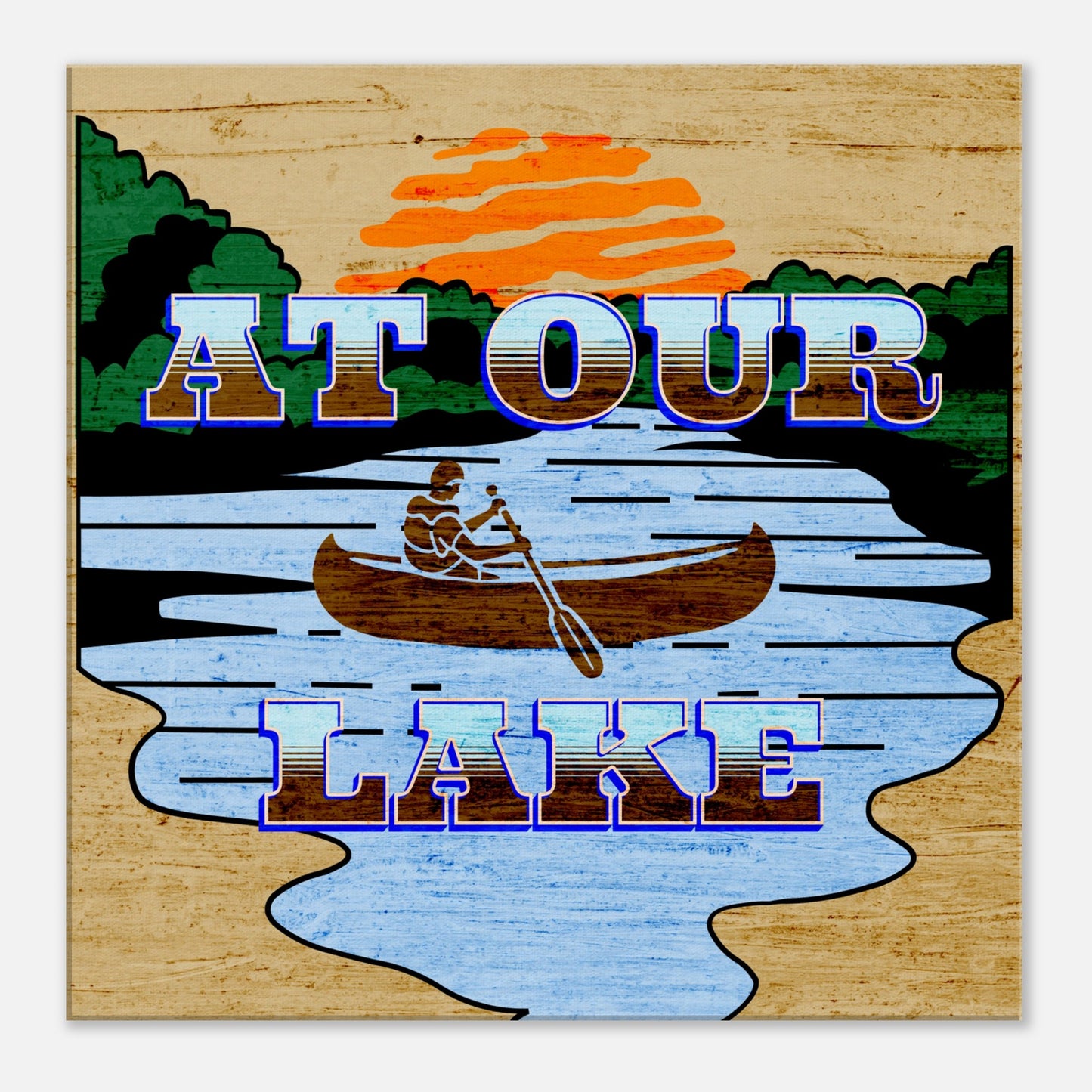 At Our Lake Canvas Wall Prints at Caribbean Rays
