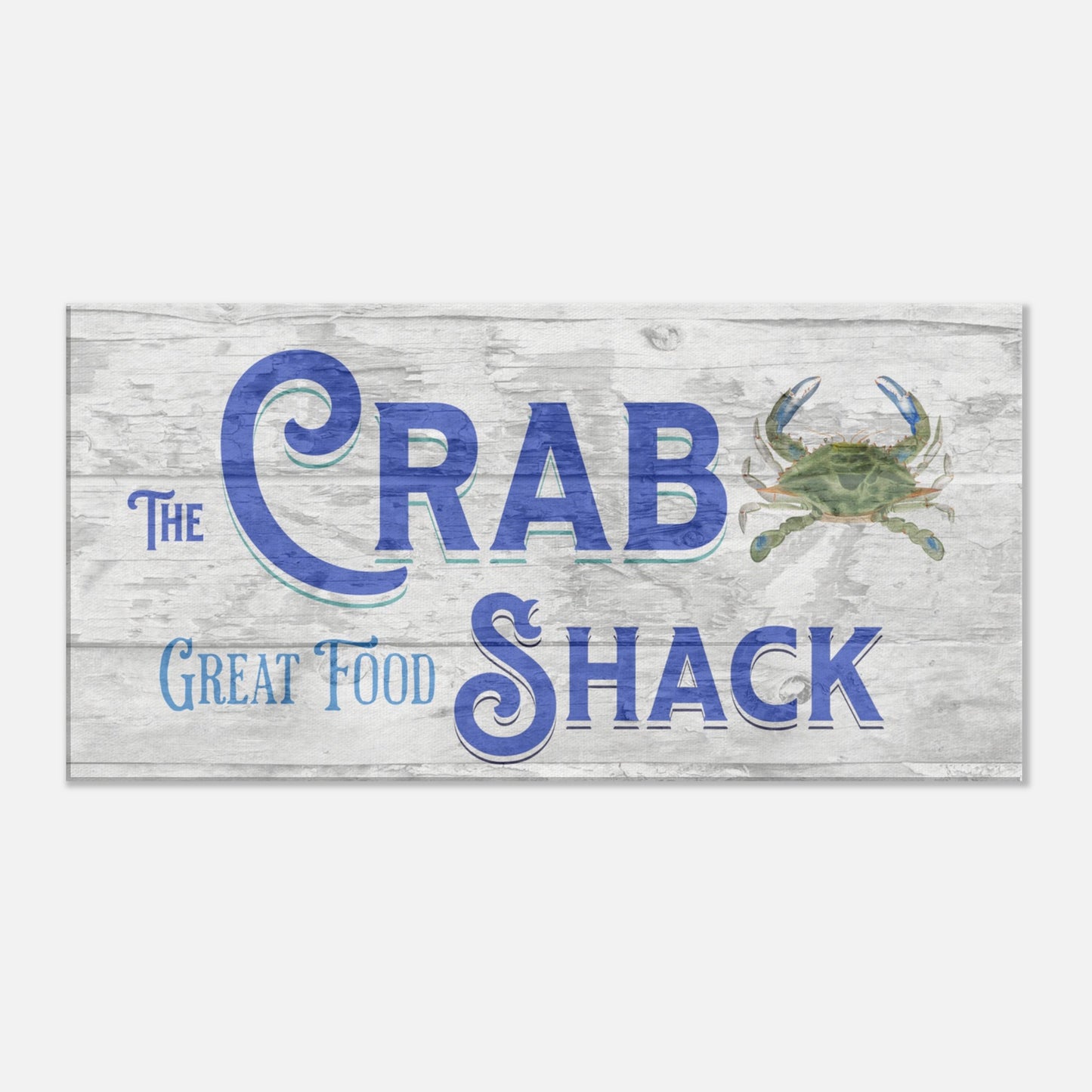 The Crab Shack Canvas Wall Print by Caribbean Rays