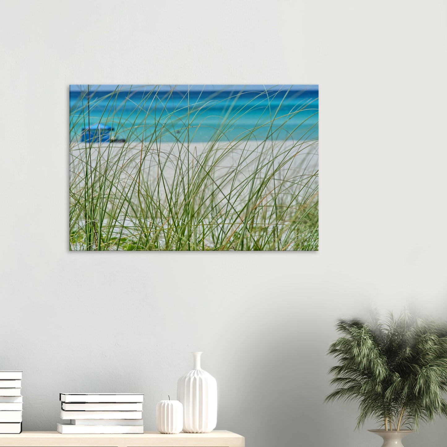 Beach Grass Canvas Wall Print Caribbean Rays