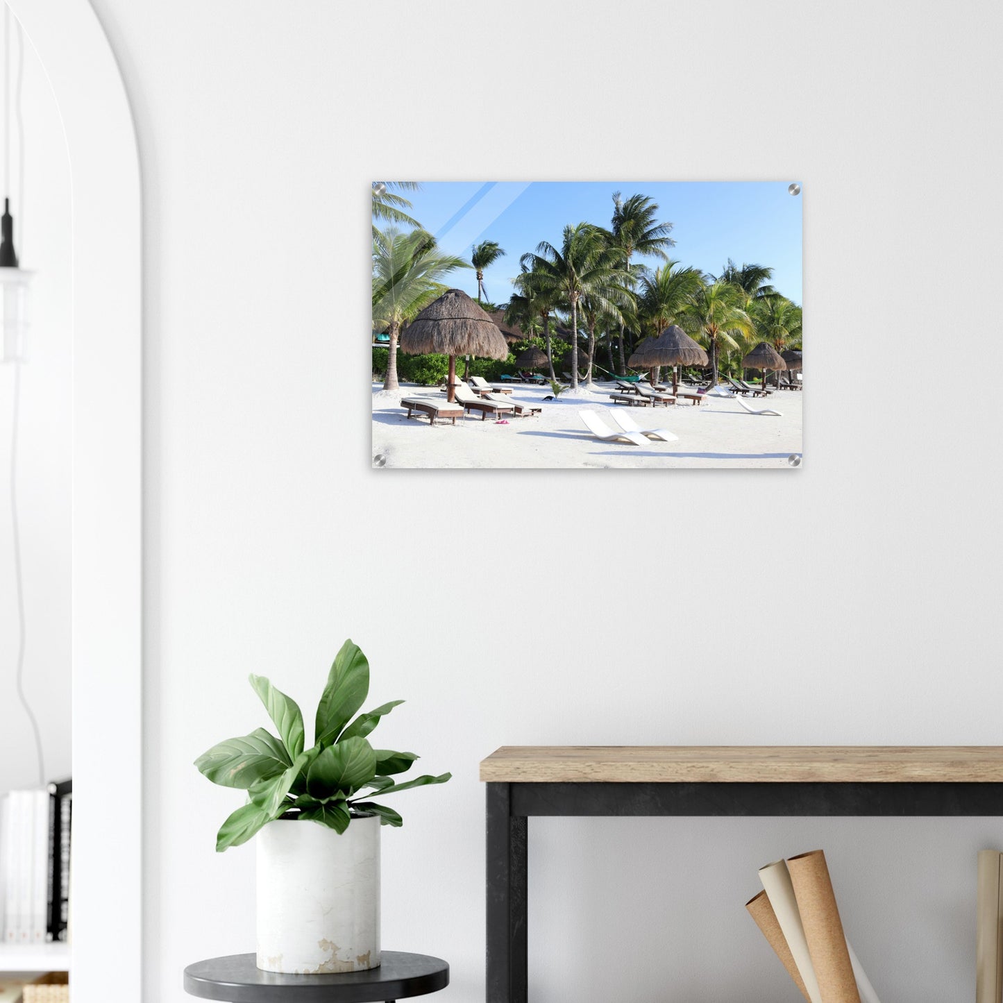 Beach Resort Acrylic Wall Print - by Caribbean Rays
