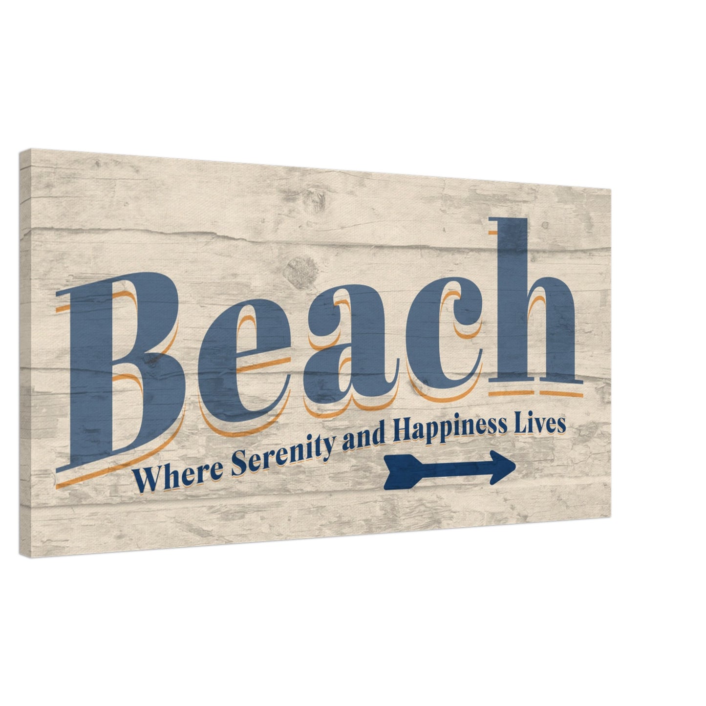 Beach Where Serenity and Happiness Canvas Wall Prints