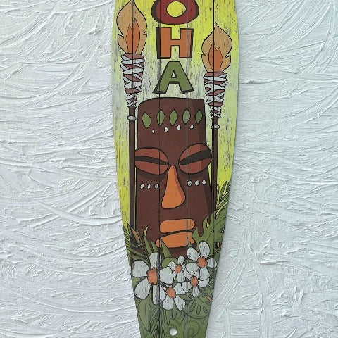 17in Aloha Aluminum Metal Surfboard Sign at Caribbean Rays