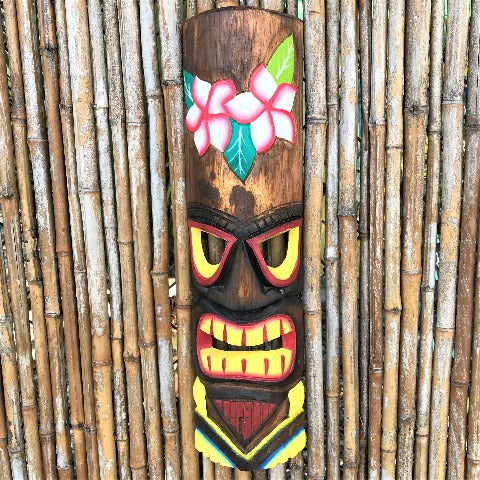 20in Hawaiian Floral Tiki Mask by Caribbean Rays