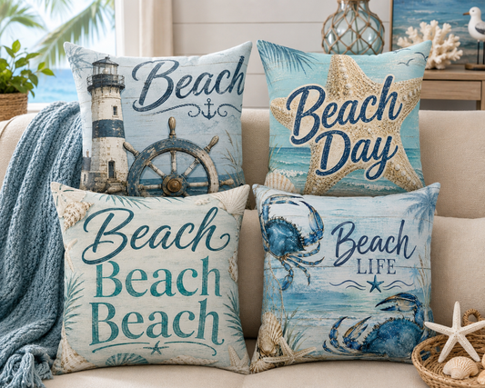 Bring the Beach Life Home with Caribbean Rays Throw Pillows