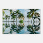 Palm Tree Reflections Canvas Wall Print by Caribbean Rays