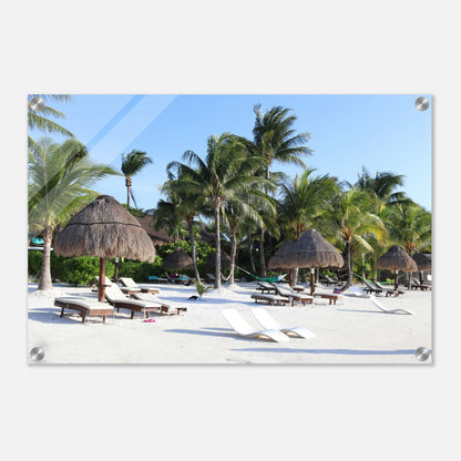 Beach Resort Acrylic Wall Print at Caribbean Rays