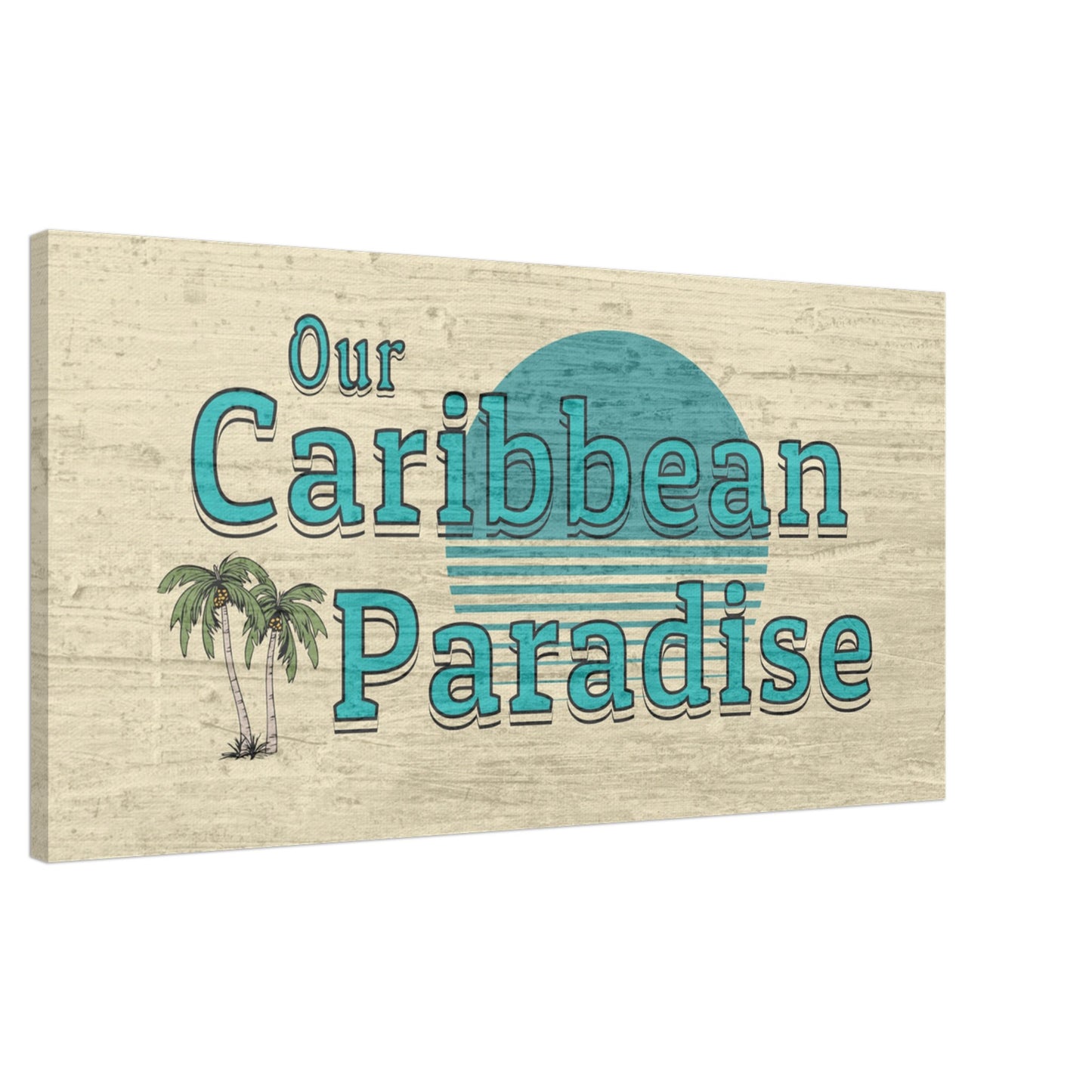 Our Caribbean Paradise Large Canvas Wall Prints Caribbean Rays