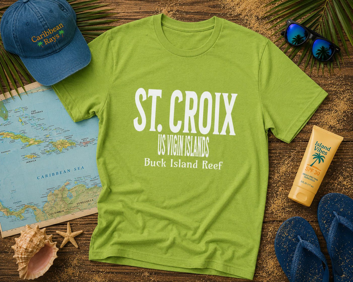 Island Collection St. Croix Unisex Heavy Cotton Tee