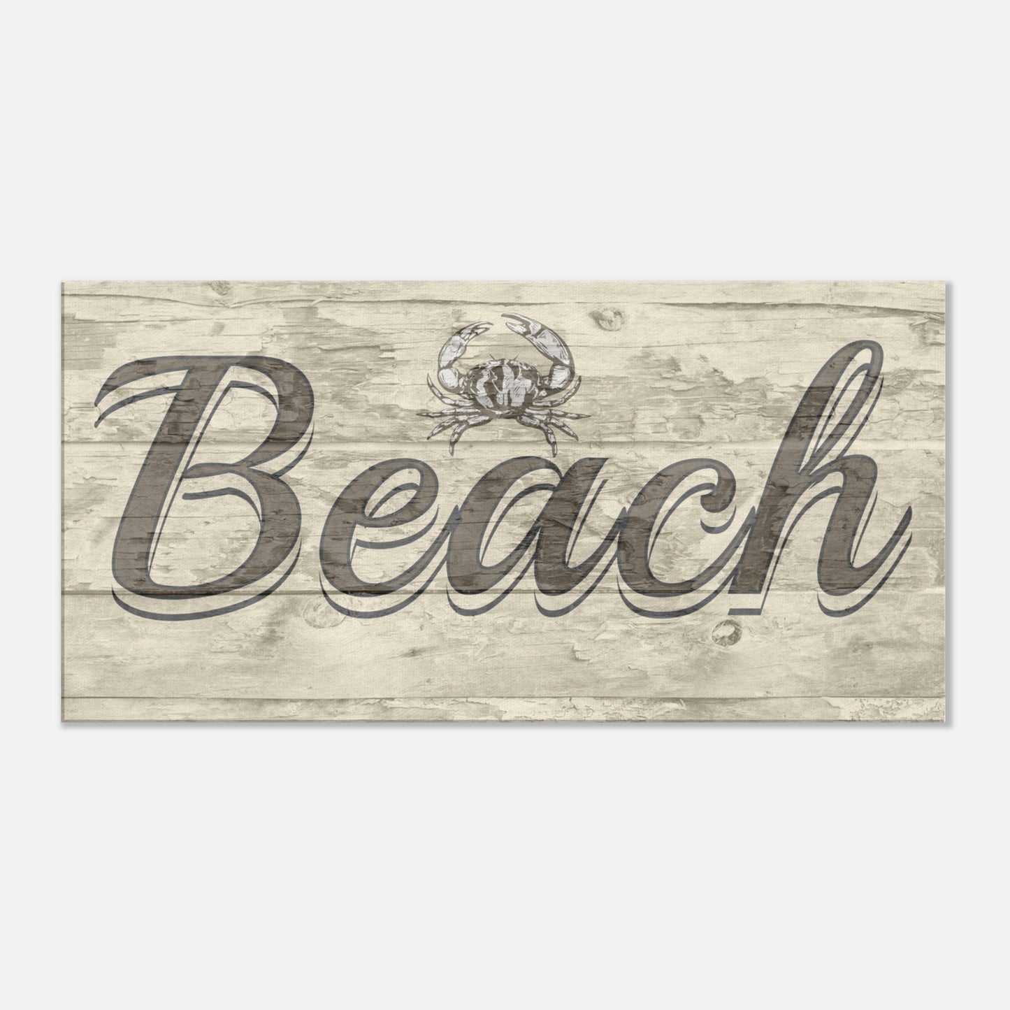 Brown Beach Large Canvas Wall Print at Caribbean Rays