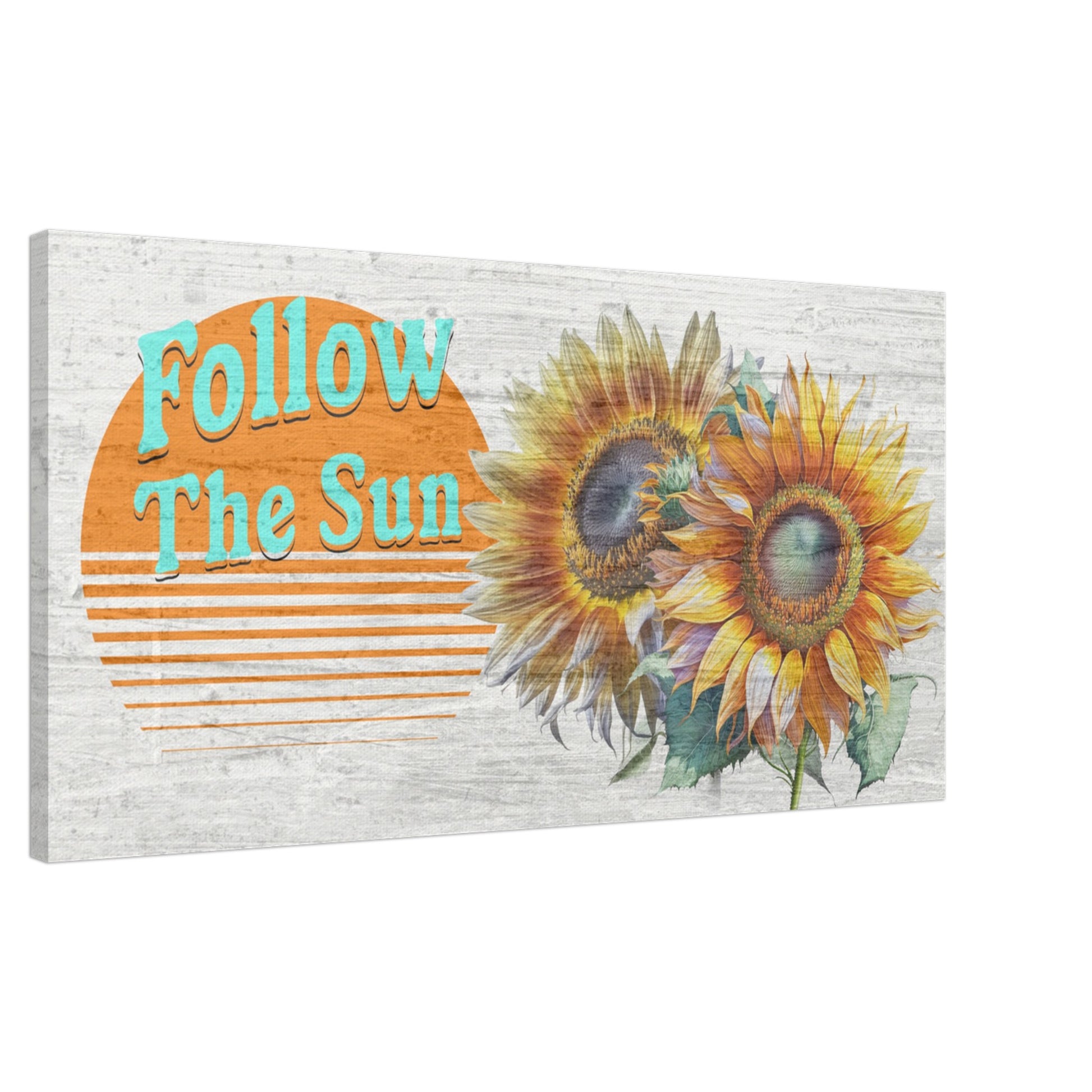 Follow the Sun Canvas Wall Print at Caribbean Rays