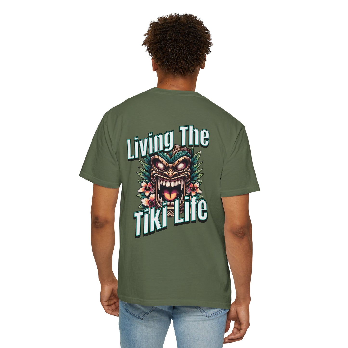 Resort Collection Living the Tiki Life Unisex Garment-Dyed T-shirt