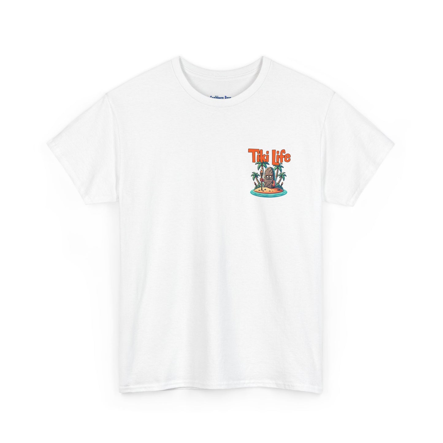 Tiki Life Island Tee - Unisex Heavy Cotton T-Shirt