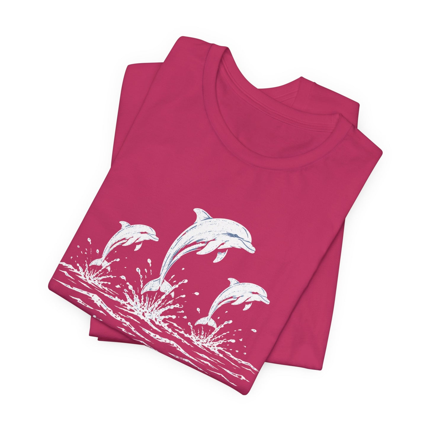Dolphin Trio Tee — Playful Ocean Graphic T-Shirt
