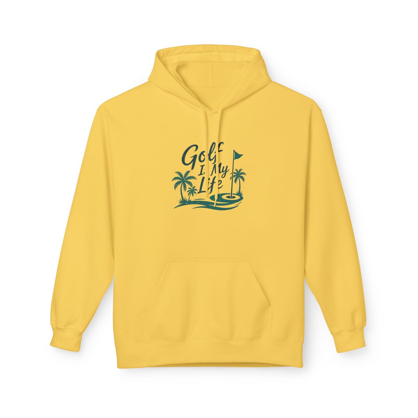 Golf Is My Life Hoodie — Tropical Palm Golf Pullover