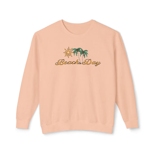 Beach Club Beach Day Unisex Lightweight Crewneck Sweatshirt by Caribbean Rays