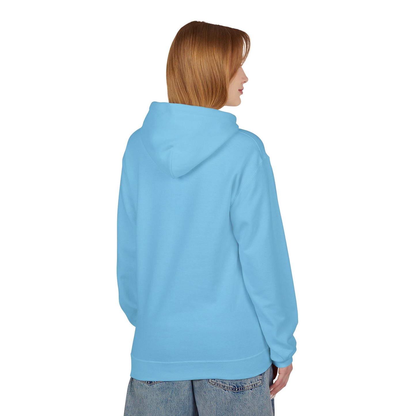 Surf Sketch Hoodie — Minimal Beach Palm Line Art Sweatshirt