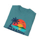 Paradise Found T‑Shirt — Retro Sunset Palm Beach Tee