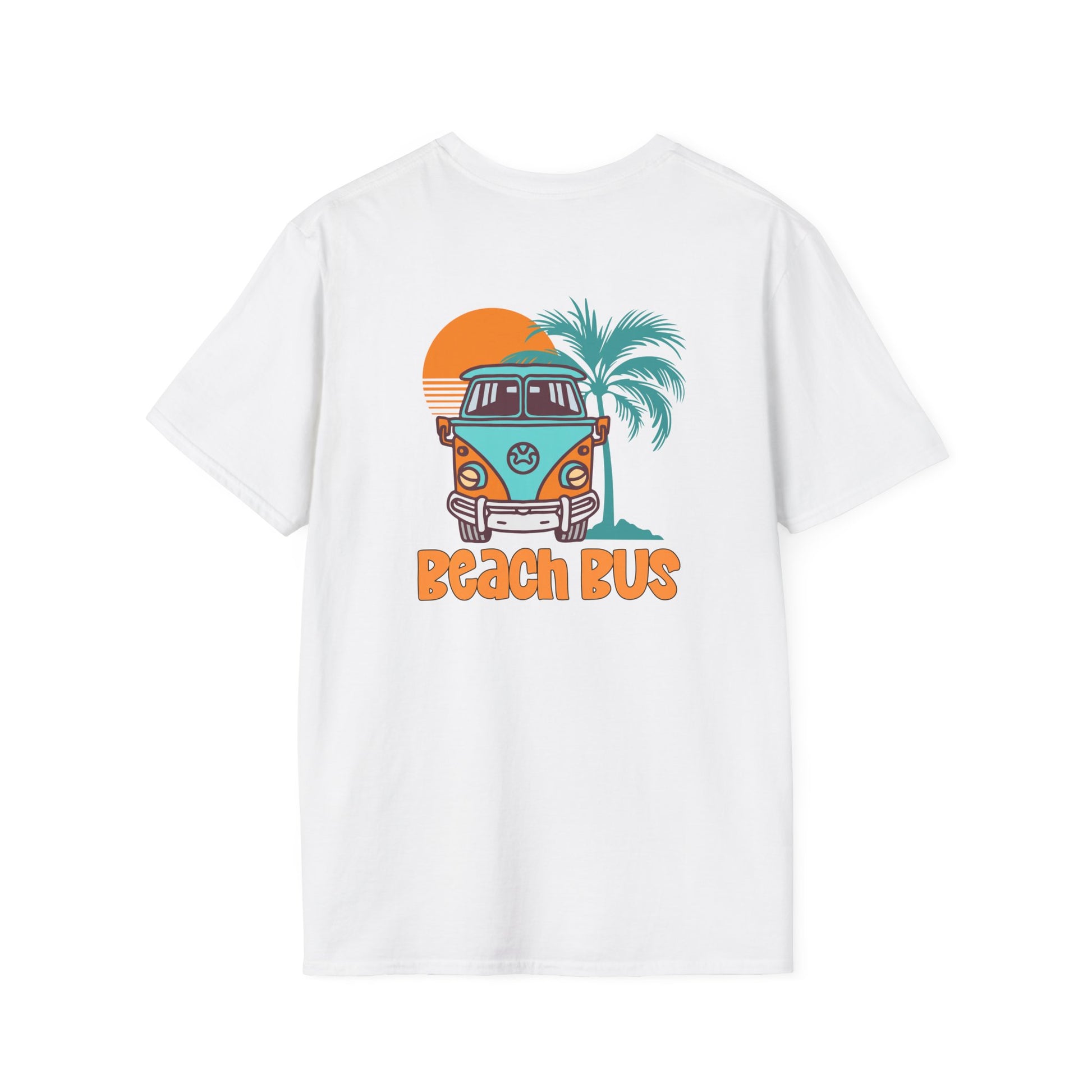 Beach Bus Unisex Softstyle T-Shirt at Caribbean Rays