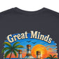 "Great Minds Drink A Like" Tropical Beach Liquor Graphic Tee