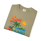 Sun, Sand & Sea T-Shirt – Tropical Beach Palm Tree Graphic Tee
