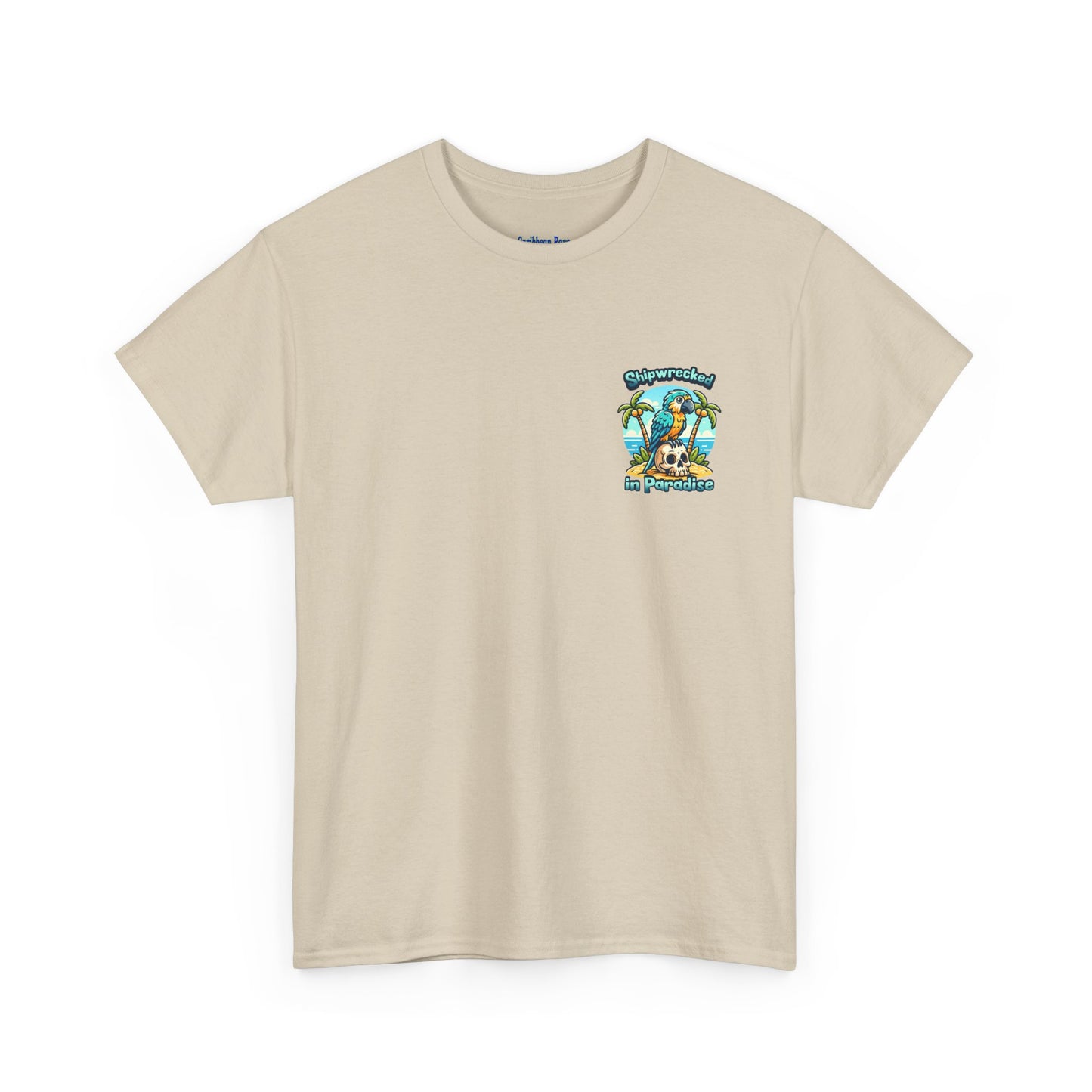 Shipwrecked in Paradise Tropical Unisex Heavy Cotton T-Shirt