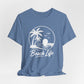 Beach Life T-Shirt – Palm Tree Sunset Graphic Tee
