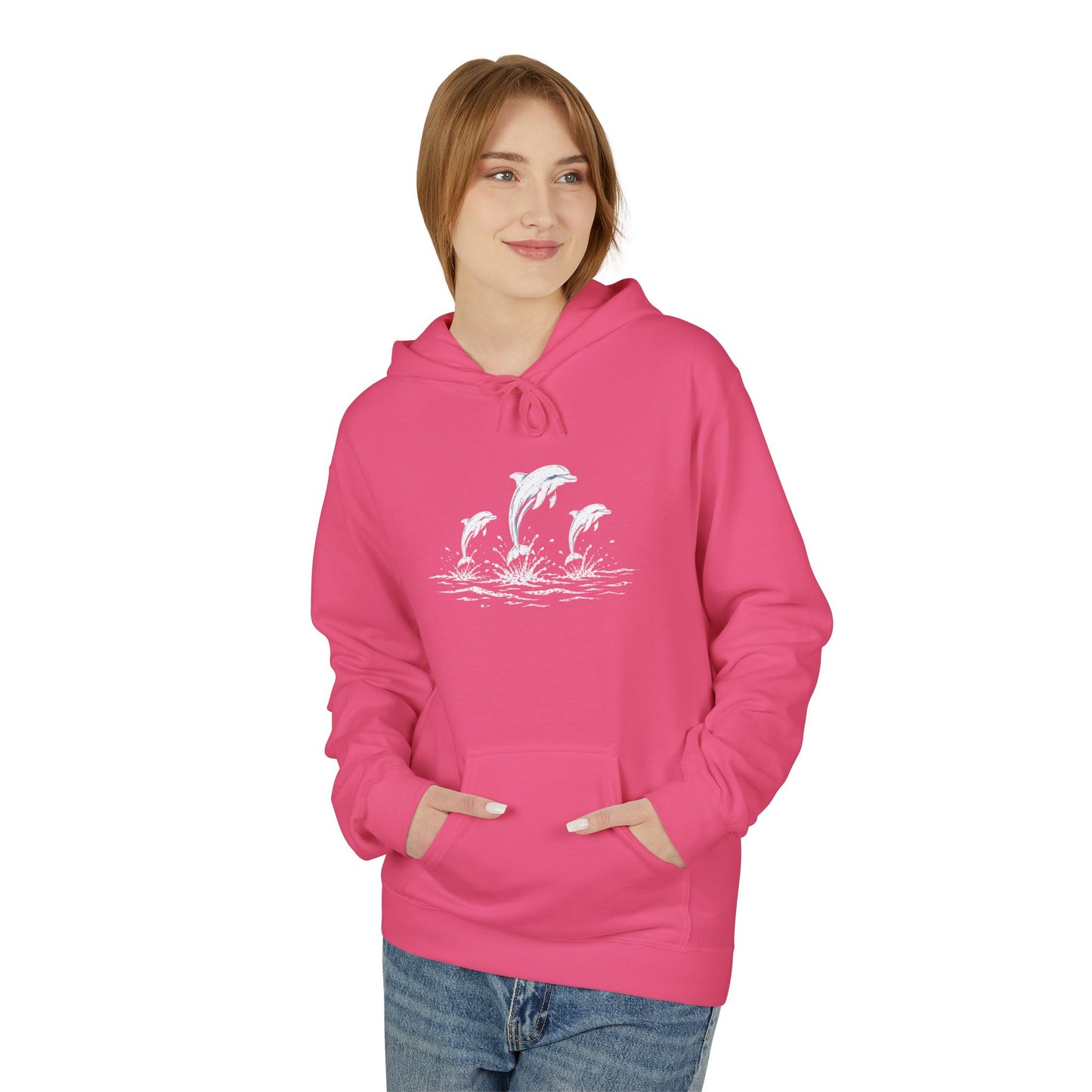 Dolphin Trio Hoodie Graphic Pullover
